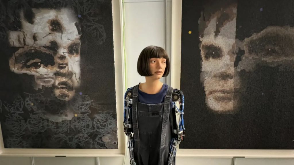 Humanoid Robot Paintings Auction Costly Painting Alan Turing