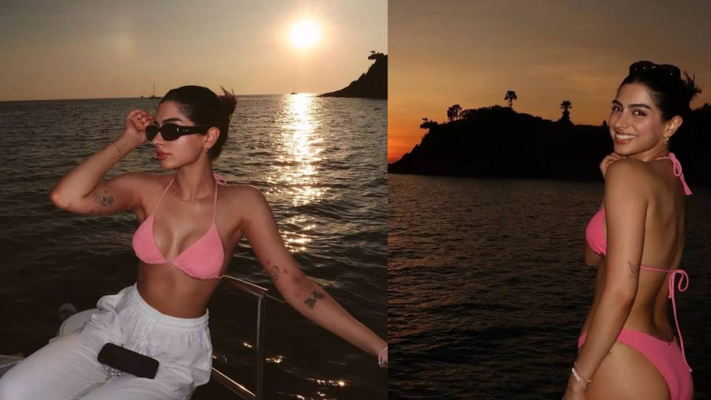 Khushi Kapoor Bikini Stills Viral In Social Media