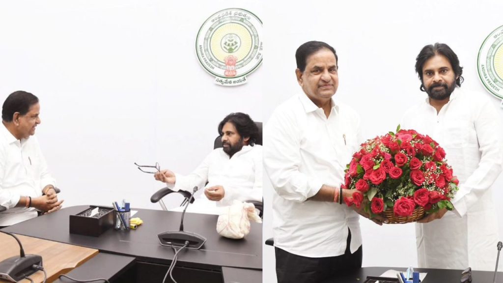 TTD Chairman BR Naidu Meets Deputy CM Pawan Kalyan