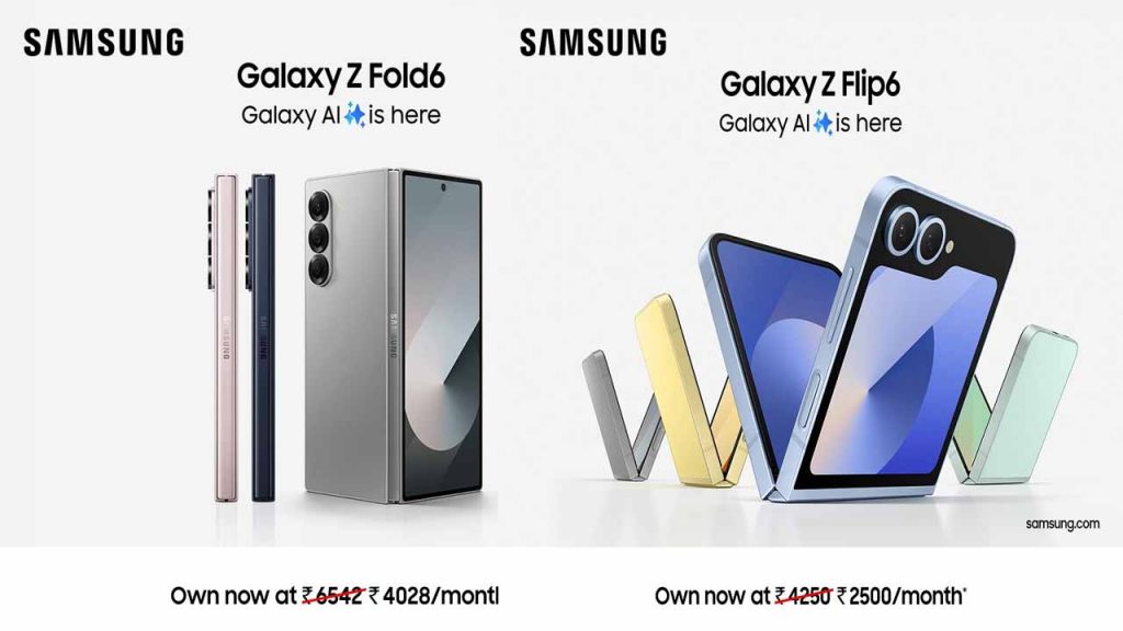 Samsung has announced offers on Galaxy Z Fold 6 and Z Flip 6.
