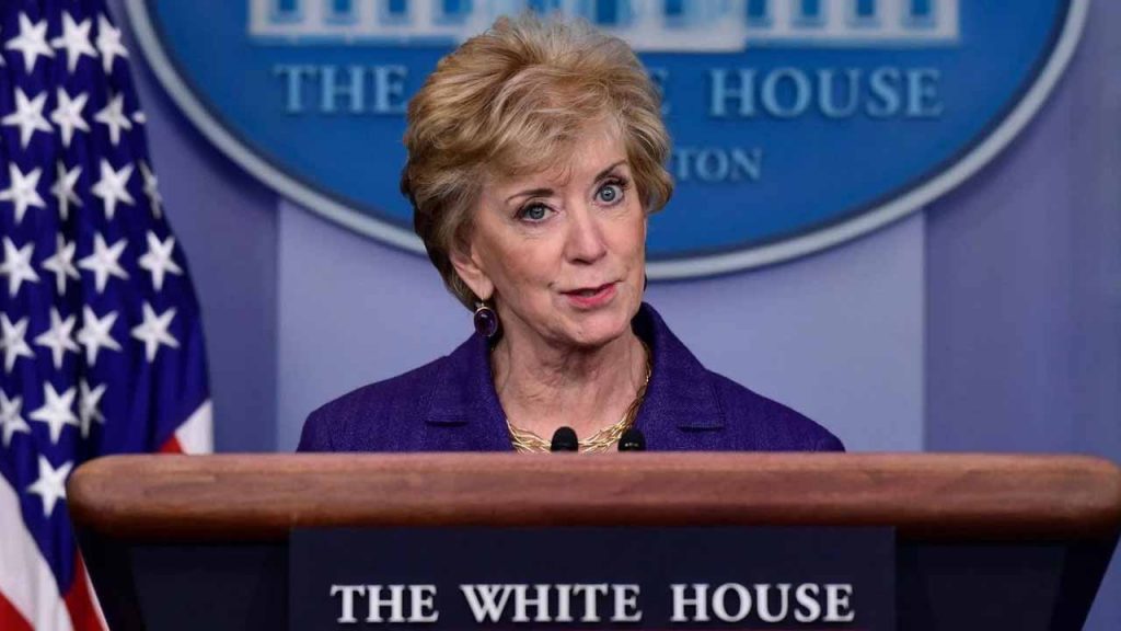 Trump appointed Linda McMahon as the Minister of Education