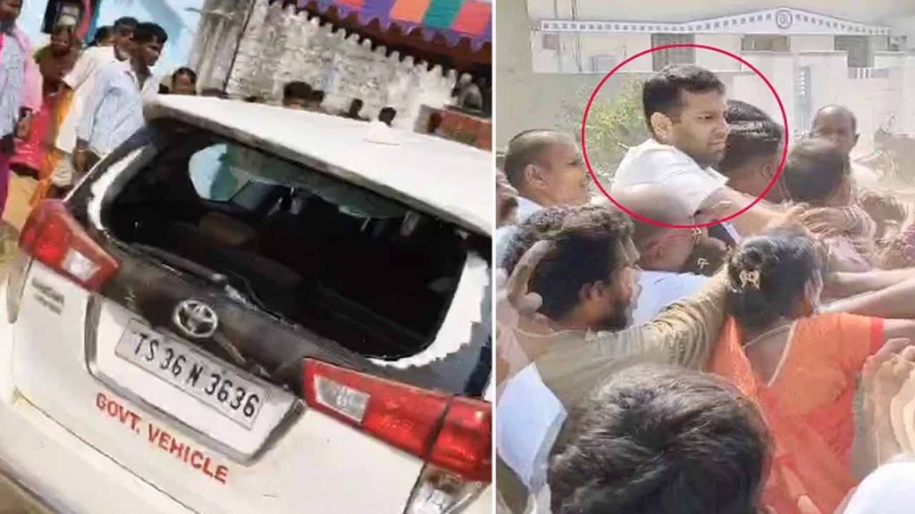 Vikarabad Collector Prateek Jain stoned
