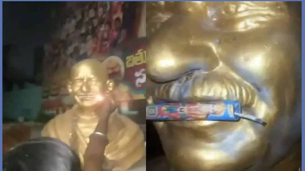 Gandhi Statue Diwali
