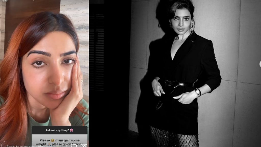 Samantha Fires on a Netizen for Asking about her Weight