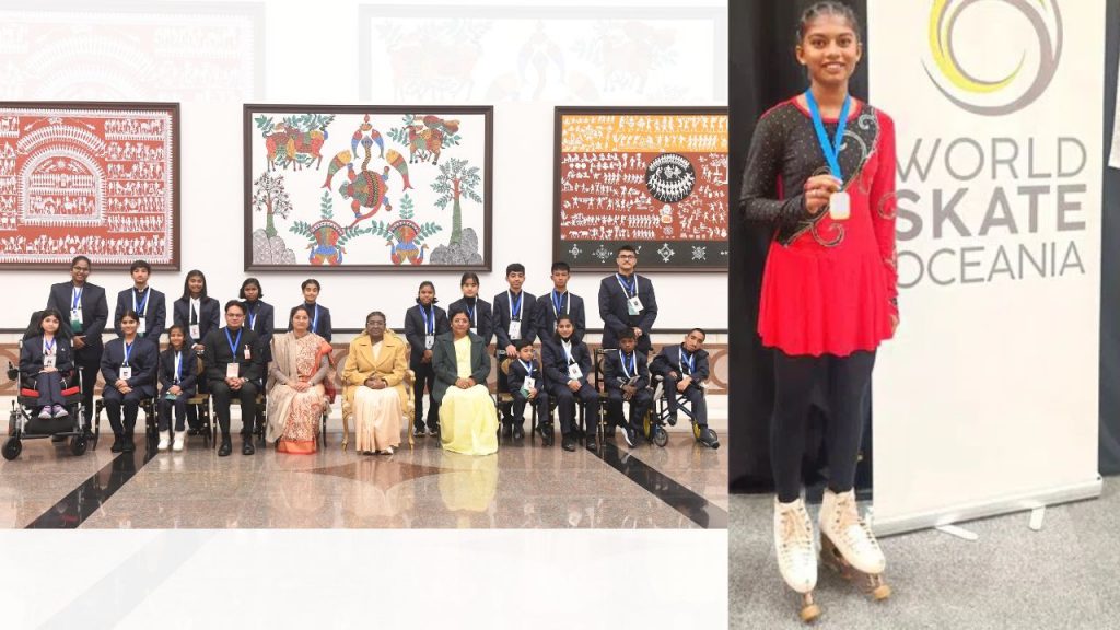 Bal Puraskar Jessy Raj Mathrapu Skater Children Awards President Droupadi Murmu