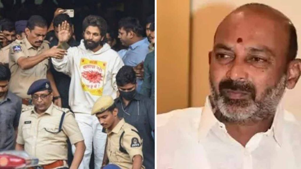 Bandi Sanjay condemned the manner of Allu Arjun's arrest
