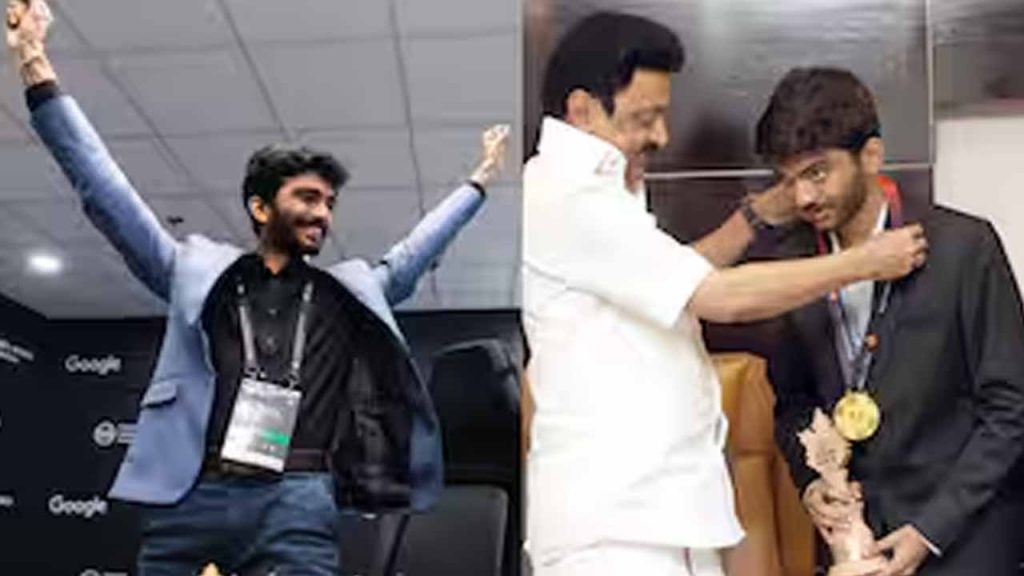 CM Stalin 5 Crores for World Chess Champion Gukesh