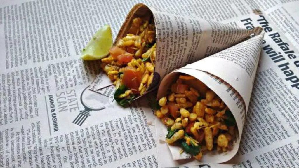 Food In Newspaper