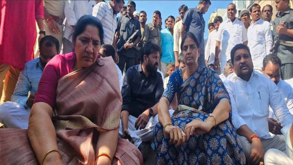 Former minister Sabitha Indra Reddy and Satyavathi Rathod arrested