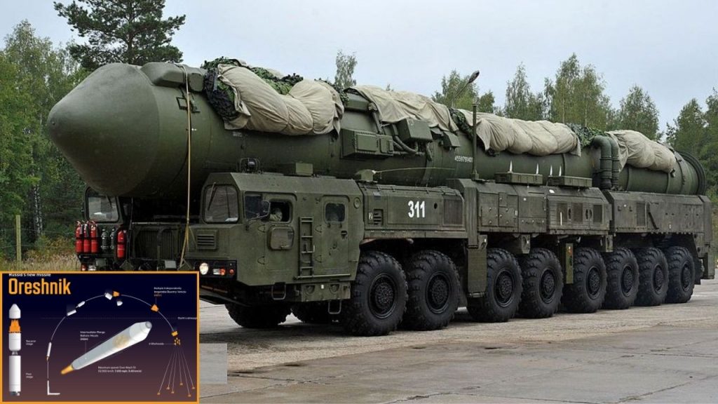 Oreshnik Missile Russia Hypersonic Missile Ukraine Dnipro Putin