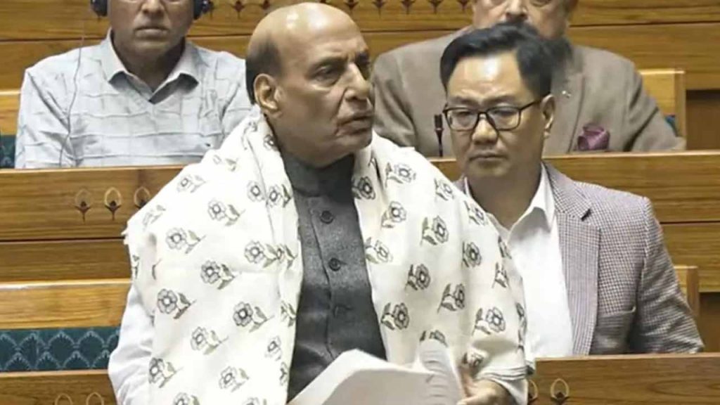 Rajnath Singh started the debate on the Constitution in the Lok Sabha