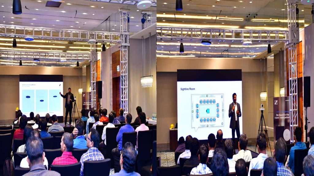 Sennheiser and Crestron presented conferencing solutions