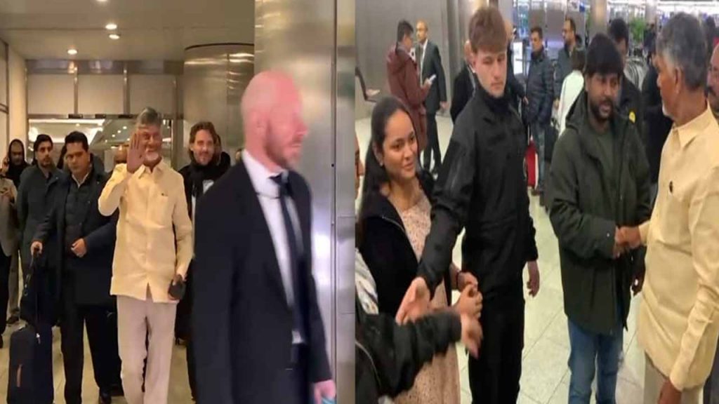 A warm welcome to CM Chandrababu on his arrival in Zurich