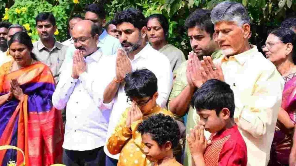 Ap Cm Chandrababu In Naravaripalle 2025