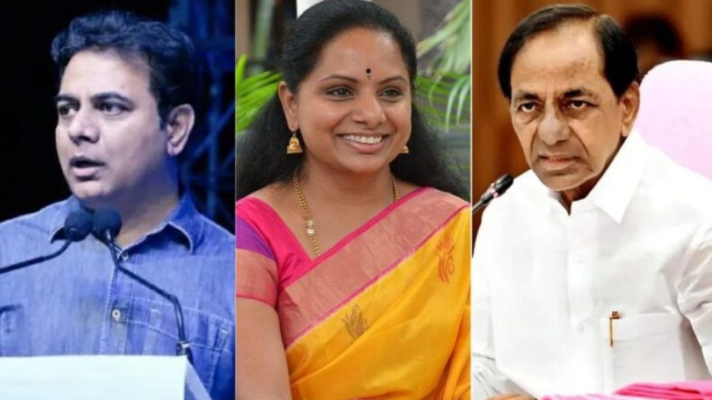 Brs Party Slogans War Kavitha Ktr Kcr