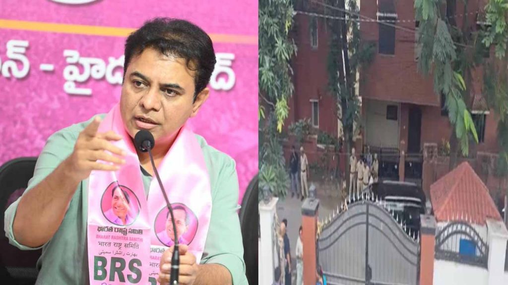 BRS leaders to KTR's residence..!
