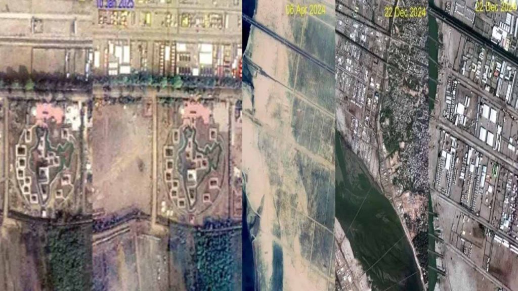 Isro Released Photos Of ISRO released photos of Maha Kumbh Mela from space