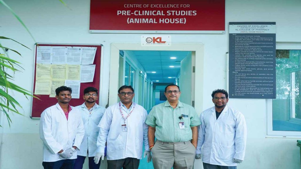 KL College of Pharmacy which accelerated the research