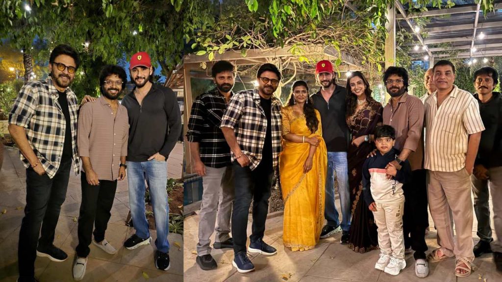 Mahesh Photos With Venkatesh Sankranthiki Vastunnam Success Party