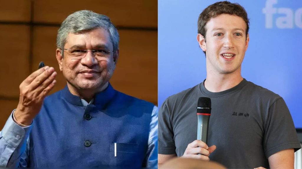 Mark Zuckerberg Vs Ashwini Vaishnaw Facebook Founder Indias Pm Modi