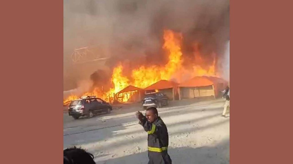 Massive Fire Breaks Out At