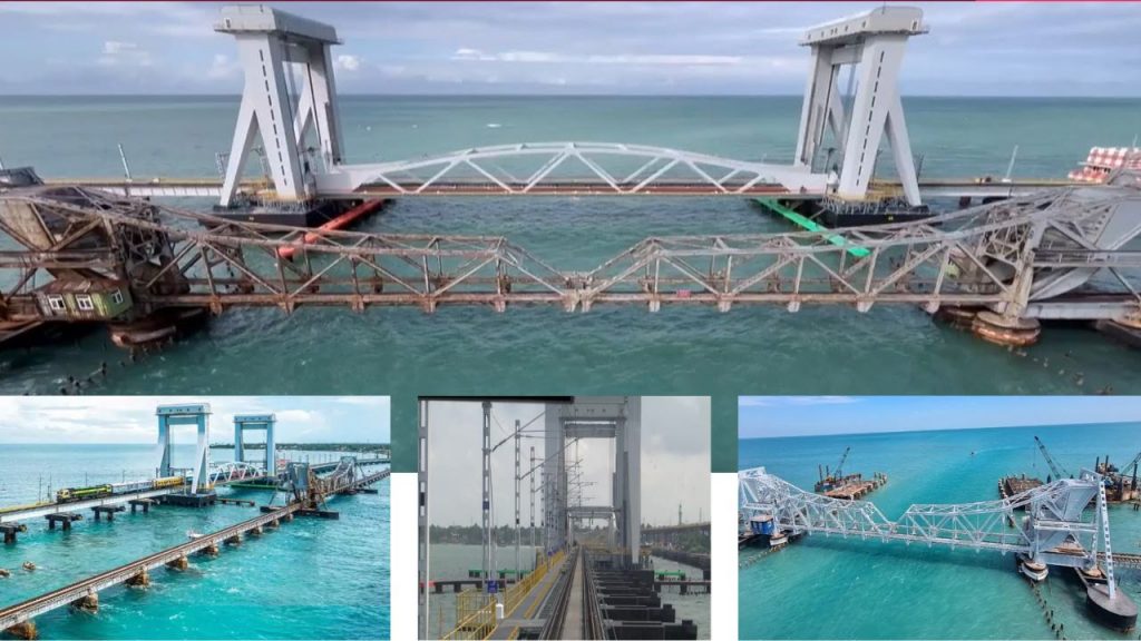 New Pamban Bridge Railway Sea Bridge Tamil Nadu Rameswaram Island 2025 