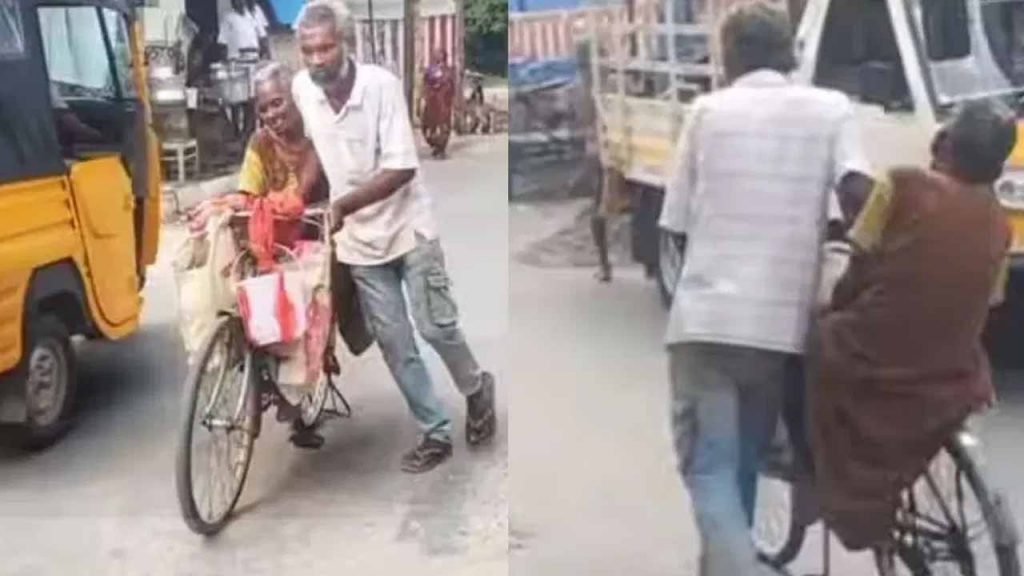 Son carried mother's dead body for 18 km on bicycle.