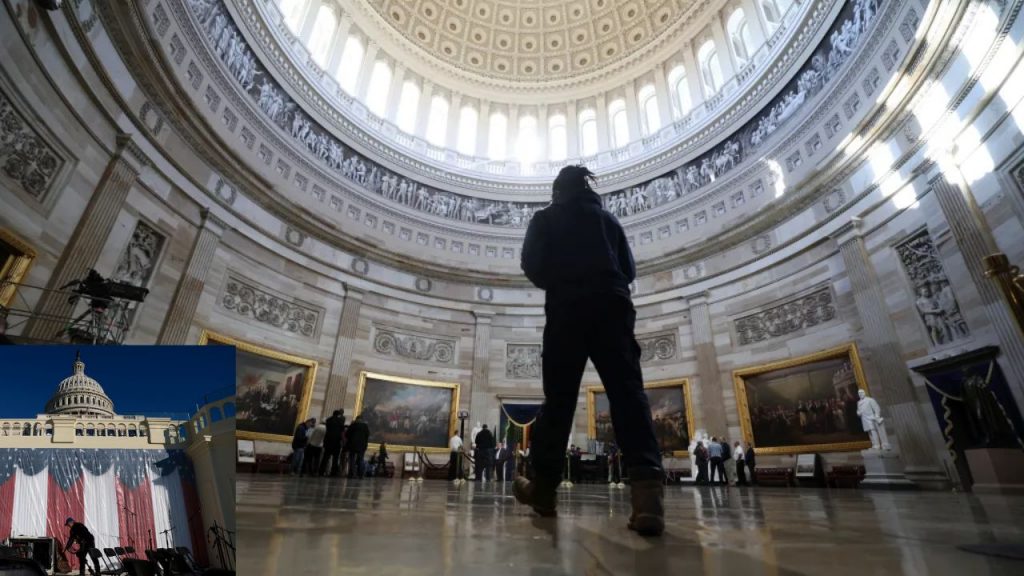 Trump Swearing In Us Capitol Rotunda United States
