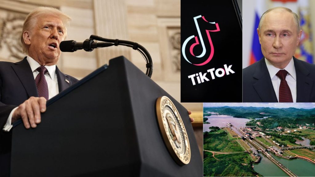 Us President Donald Trumps First Speech Americas Expansion Putin Tiktok 2025