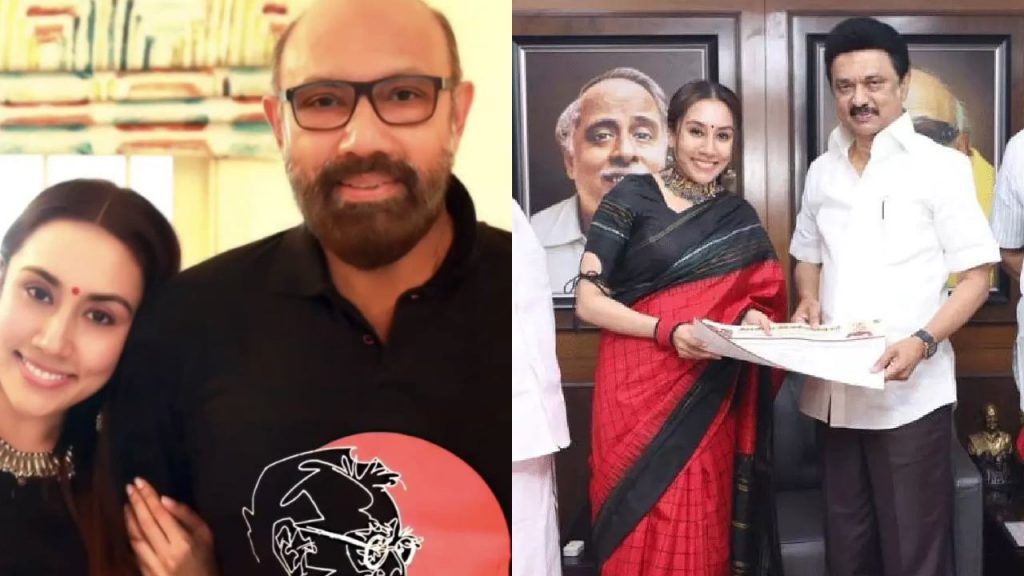 Bahubali Kattappa Fame Sathyaraj Daughter Divya Sathyaraj Joined in DMK Party