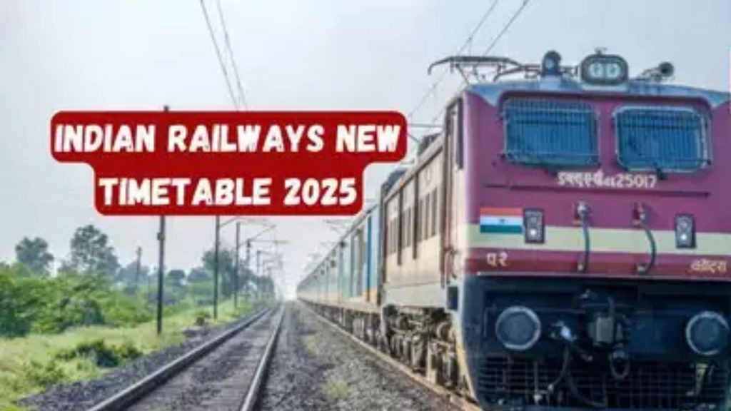 Indian Railways New Trains Timings 2025 January 1st