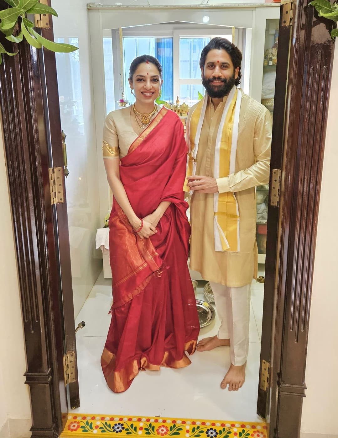 Nagachaitanya Sobhita Celebrates First Sankranthi after Marriage Photo goes Viral
