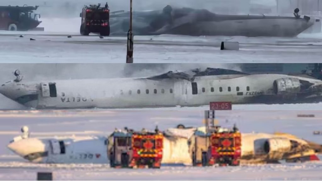 Delta Airlines Crash Toronto Pearson Airport Canada