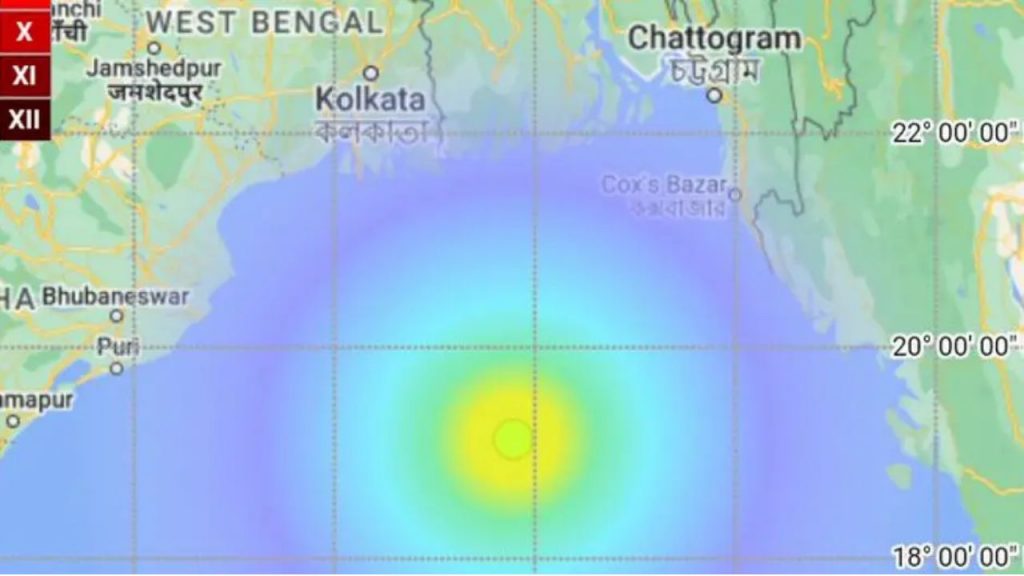 Earthquake Today Kolkata West Bengal Bay Of Bengal Tremors