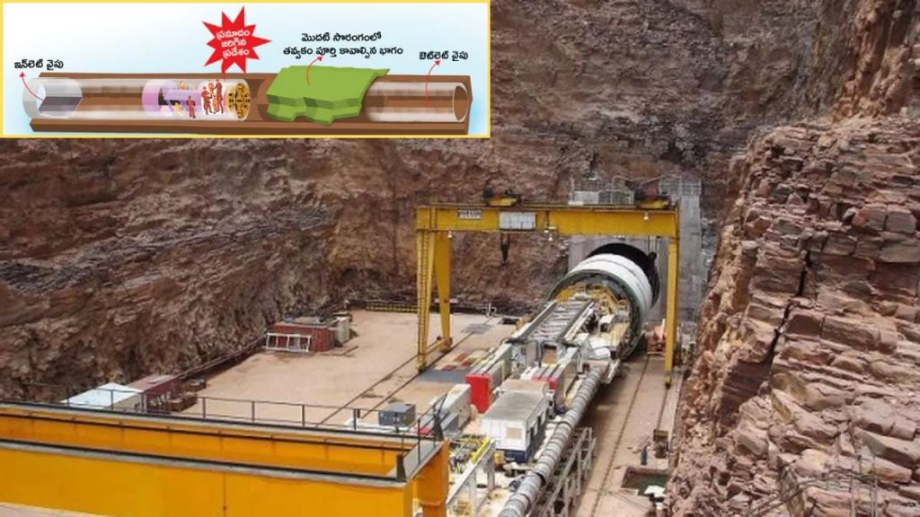 Slbc Tunnel Srisailam Left Bank Canal Telangana Nalgonda District
