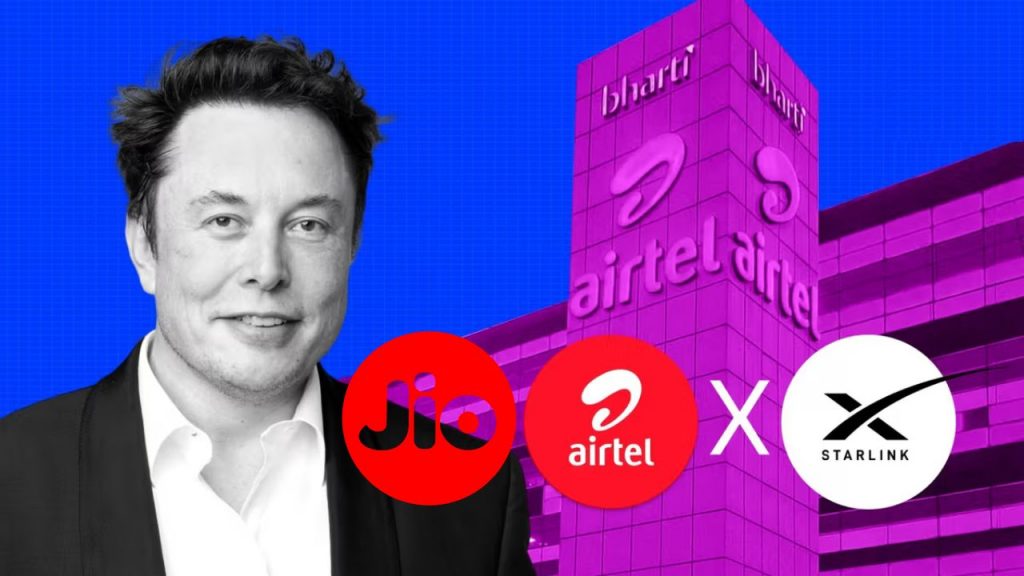 Airtel Reliance Jio Spacex Starlink Internet India