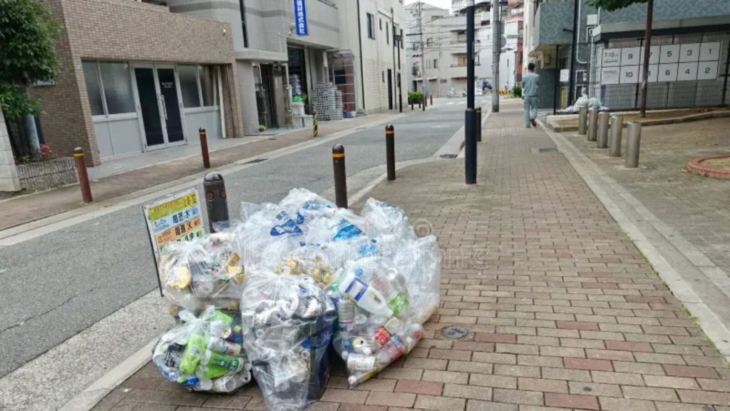 Bin Less Country Country Without Dust Bins Trash Bins Terrorist Attack Japan Tokyo