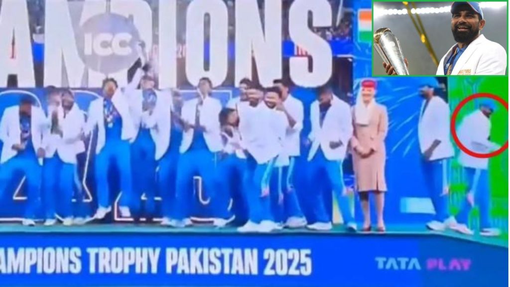 Indian Cricket Team Champagne Celebration Shami