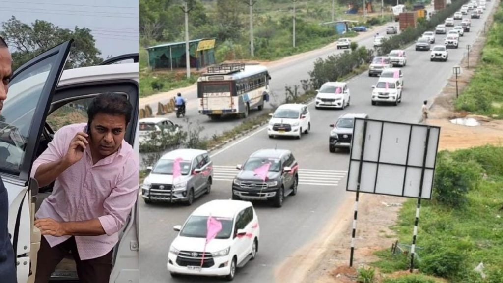 Ktrs Convoy Woman Constable Padmaja Brs Activist Karimnagar