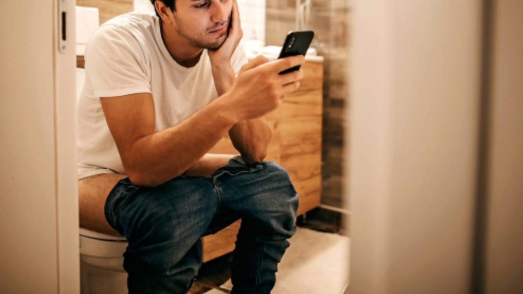 Mobile Phone In Toilet