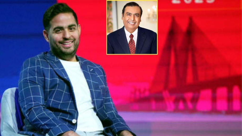 Mukesh Ambani Akash Ambani Mumbai Tech Week 2025 Reliance