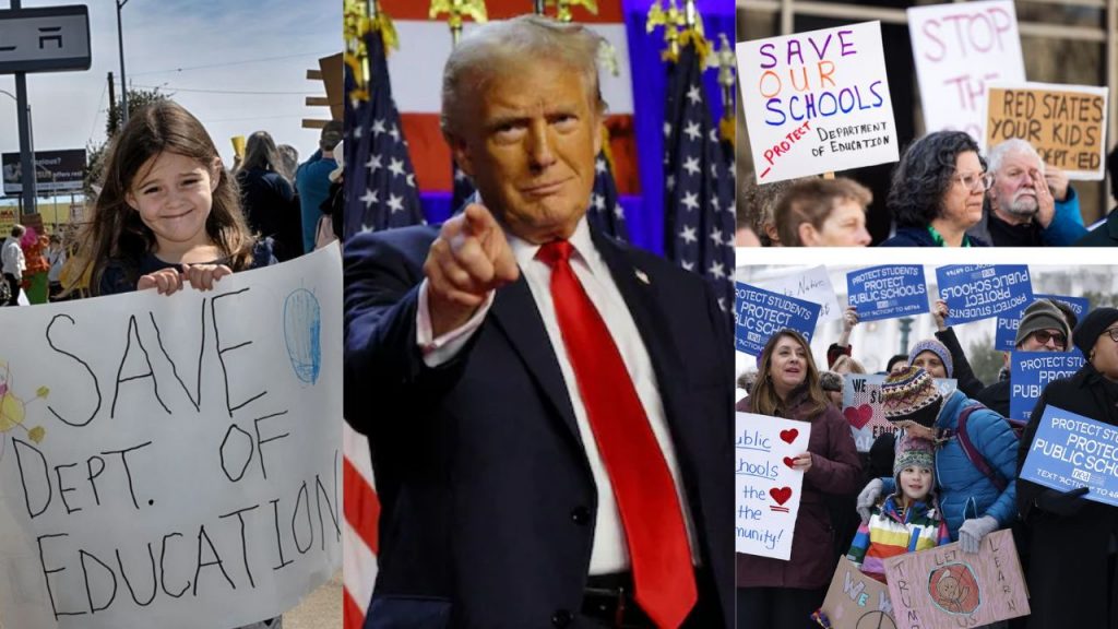 Usa Education Department Shut Down Donald Trump White House