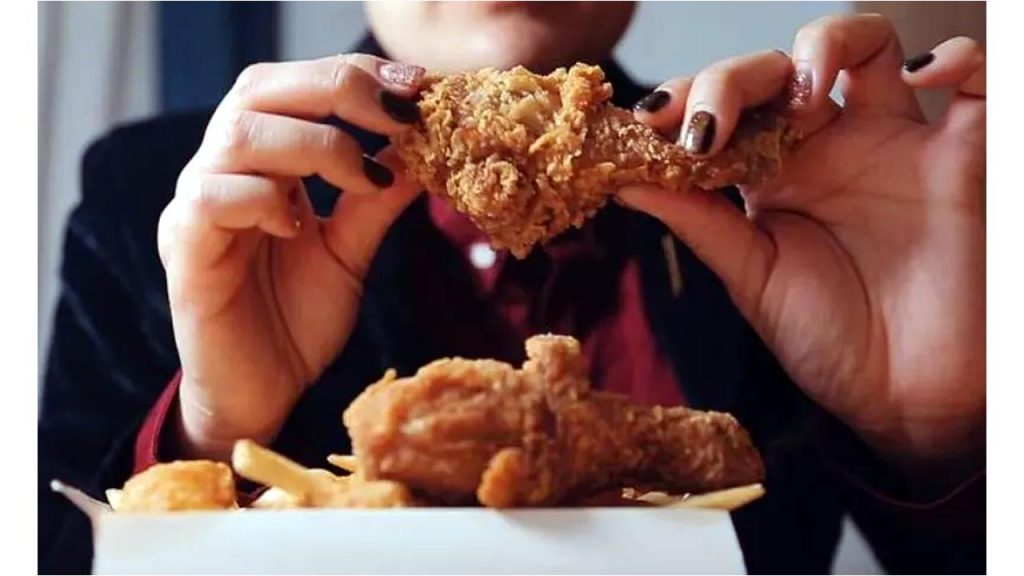 Eating Chicken
