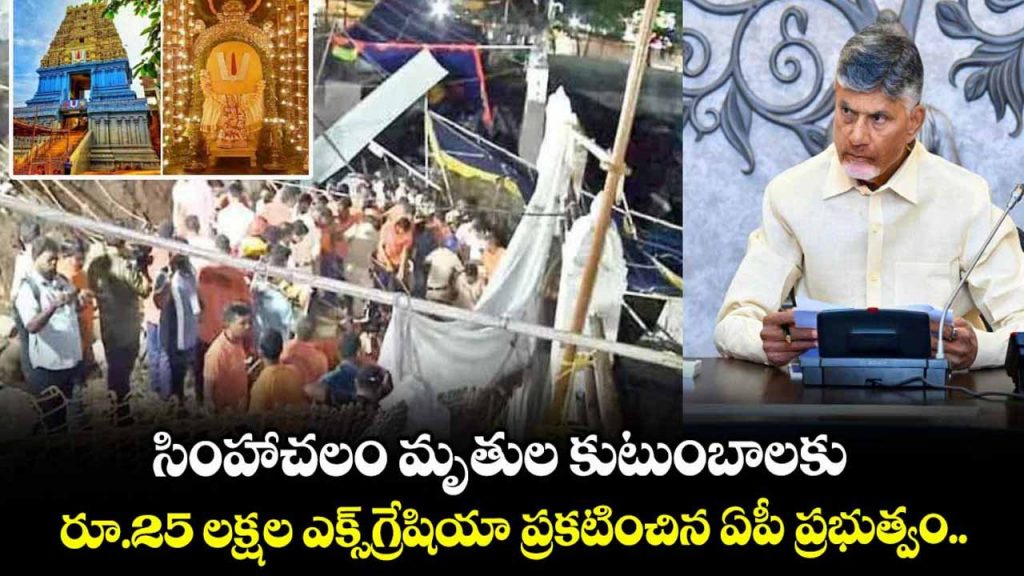 Rs. 25 lakh compensation to the families of the deceased: CM Chandrababu