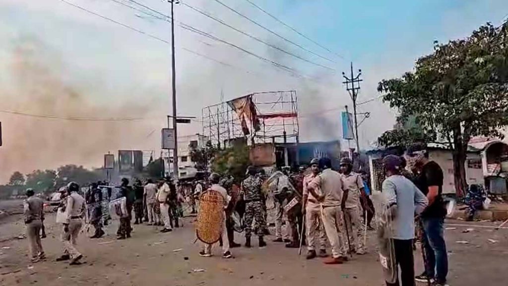 Violence breaks out in Bengal once again.. 110 people arrested