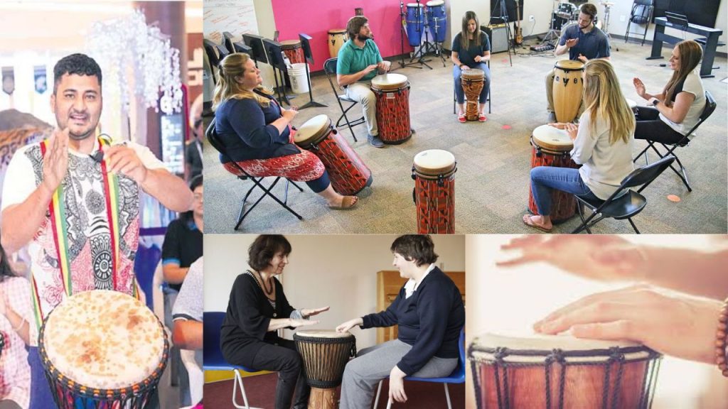 Djembe Music Therapy Diseases Cure Hyderabad Wellness Enthusiasts West African Drum 