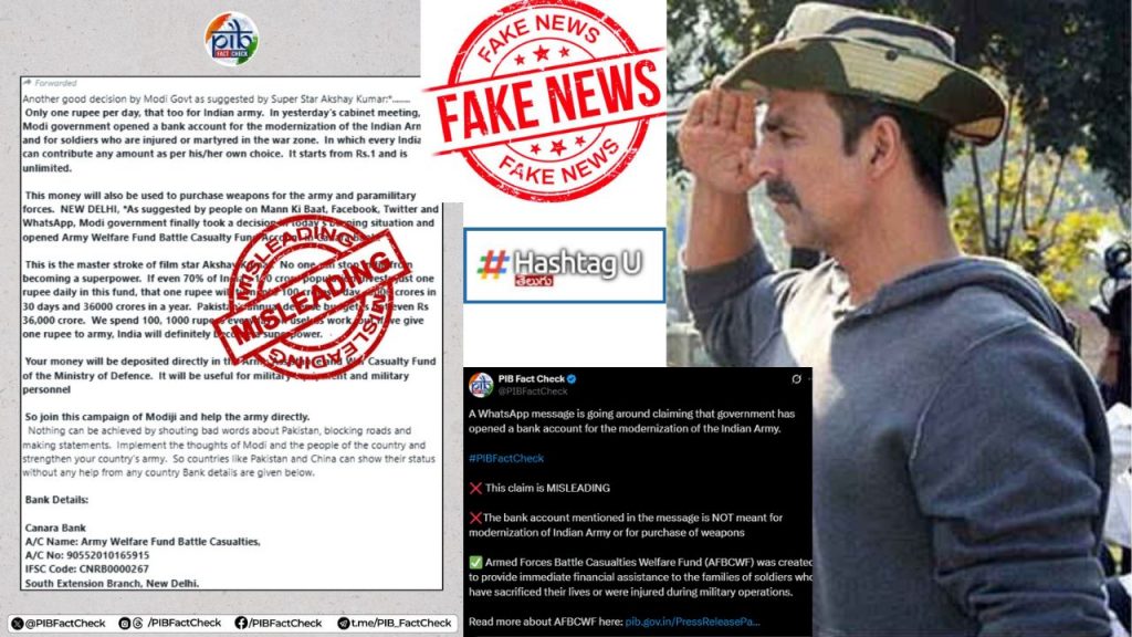 Fact Check Akshay Kumar Donations For Indian Army Afbcwf Pahalgam Terror Attack