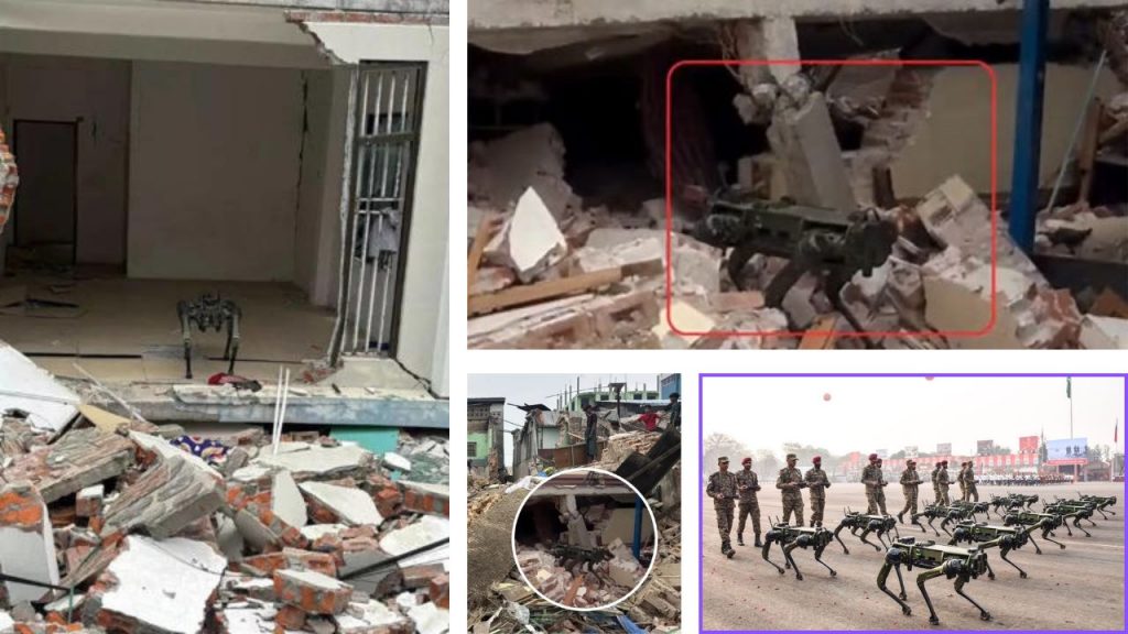 Indian Army Robot Mules In Myanmar Earthquake