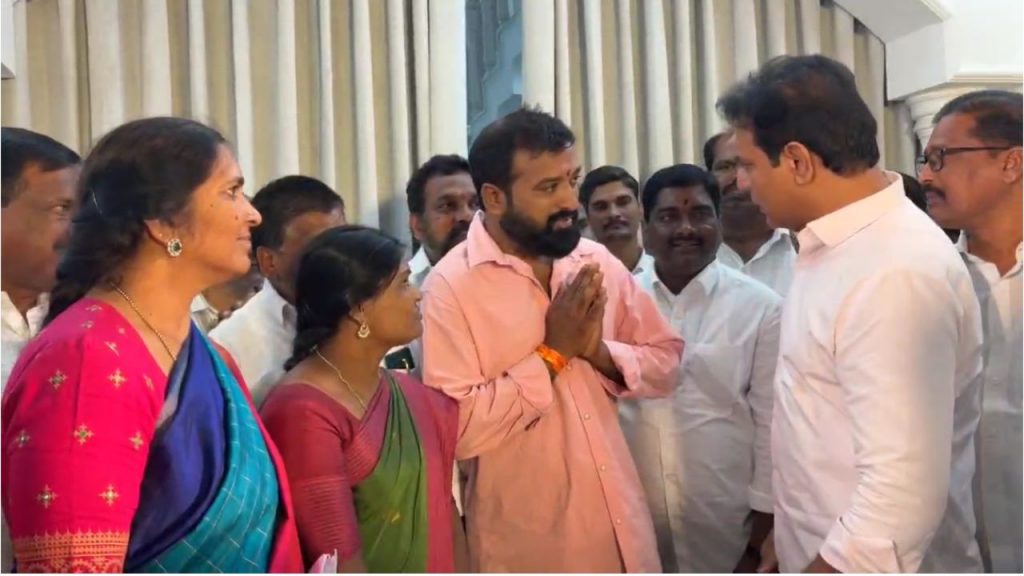 Ktr Brs Activist Mekala Narsinga Rao Mla Rohit Police