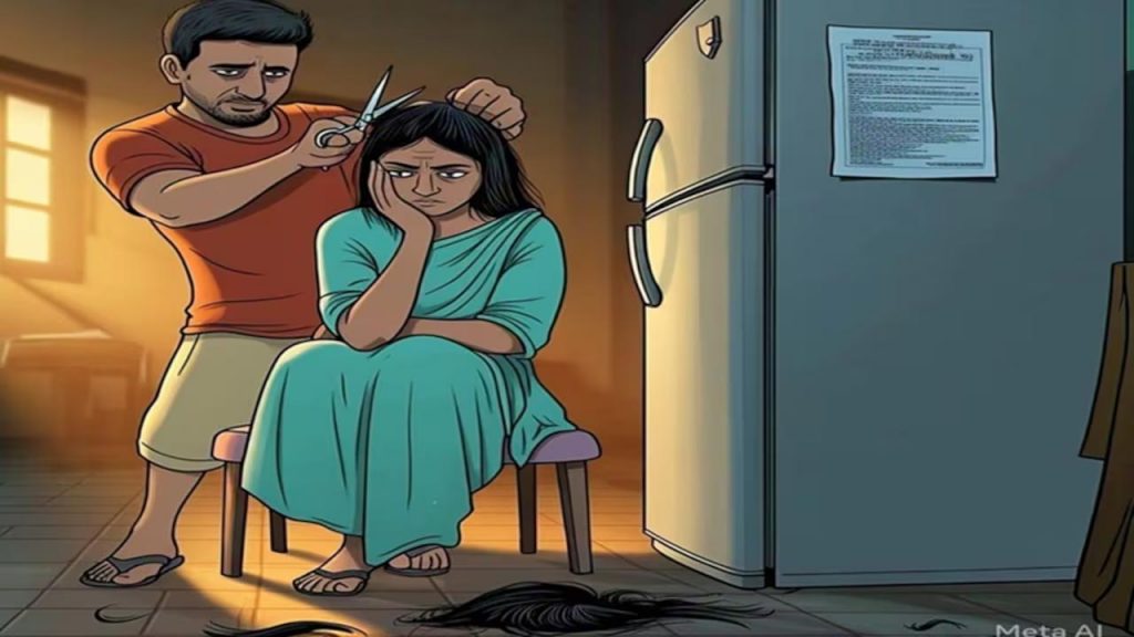 Man Cuts Wife Braid